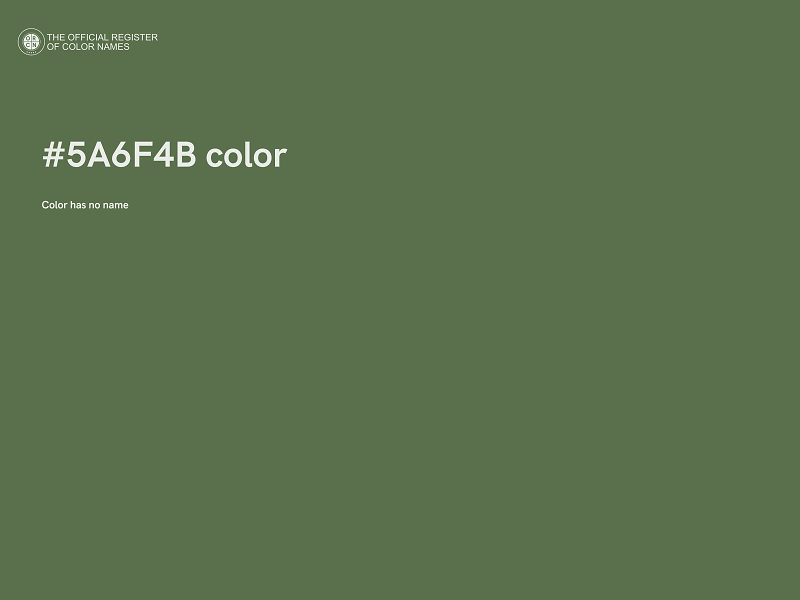 #5A6F4B color image