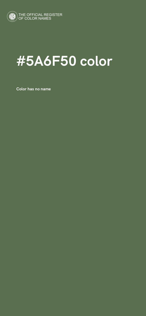 #5A6F50 color image