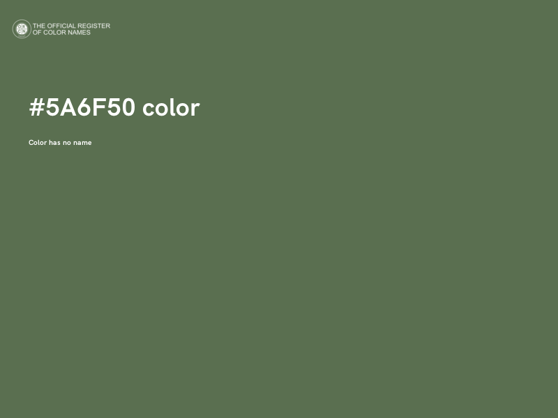 #5A6F50 color image