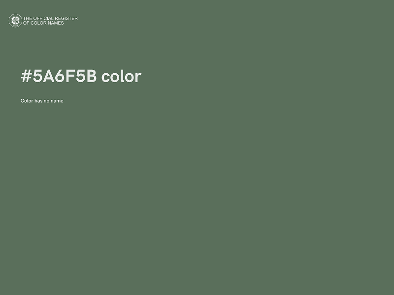 #5A6F5B color image