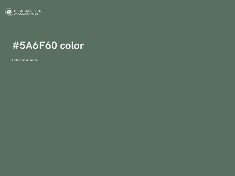 #5A6F60 color image