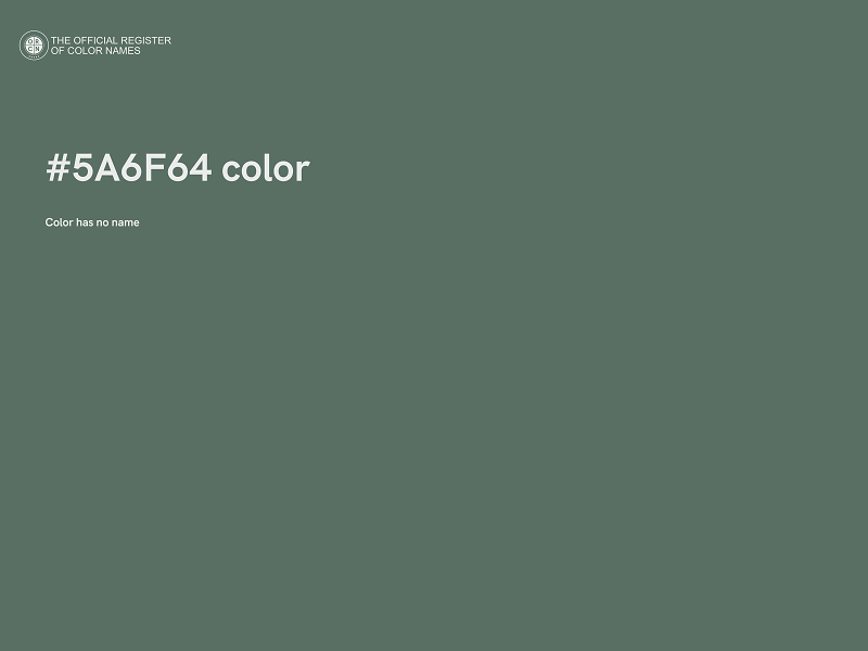 #5A6F64 color image