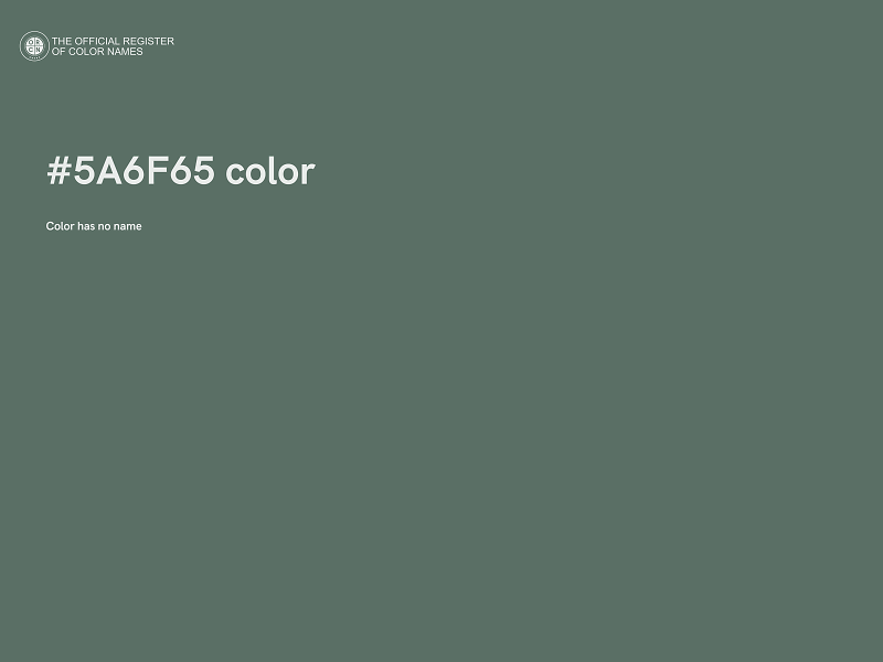 #5A6F65 color image