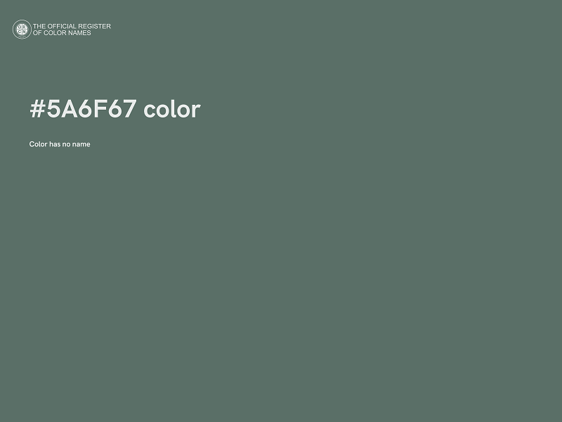 #5A6F67 color image