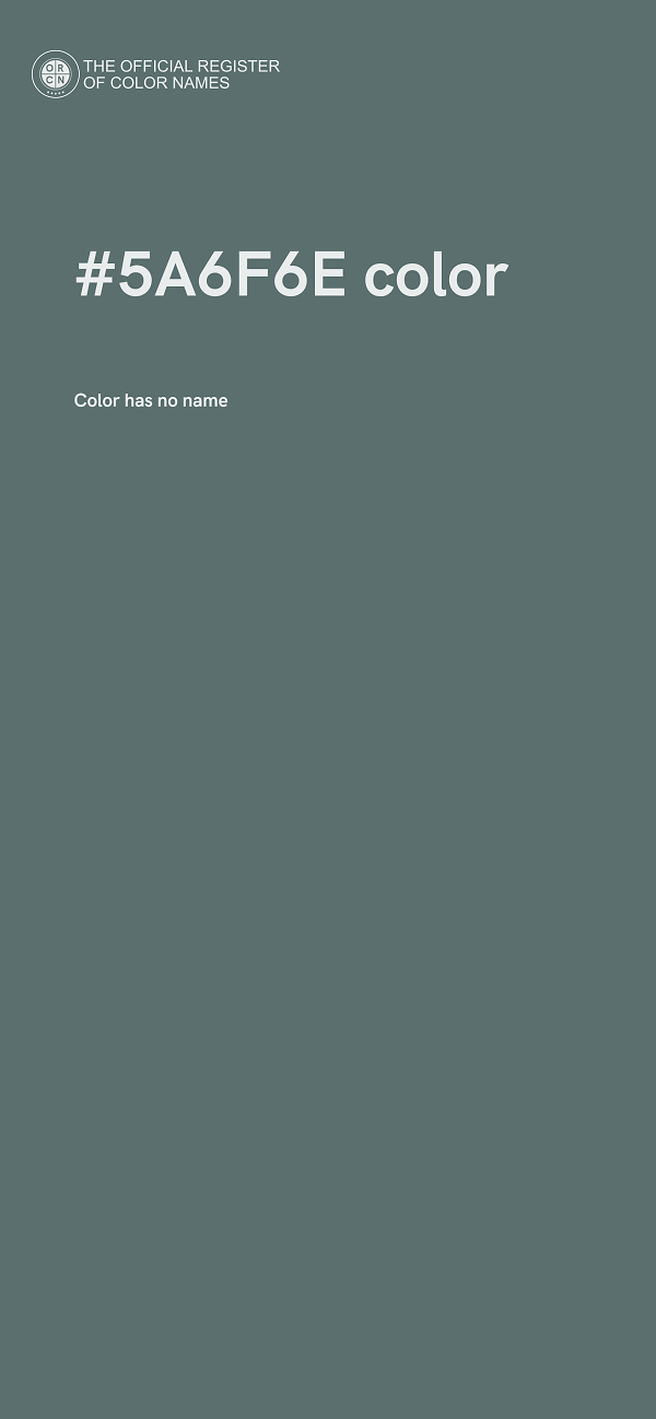 #5A6F6E color image