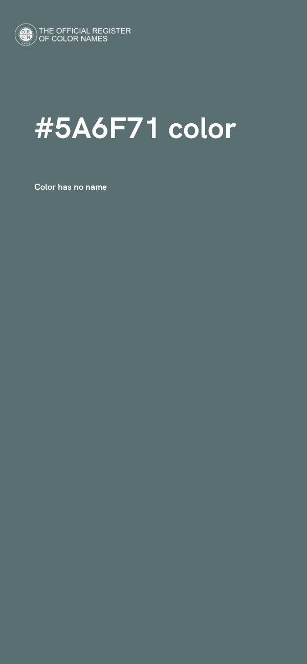 #5A6F71 color image