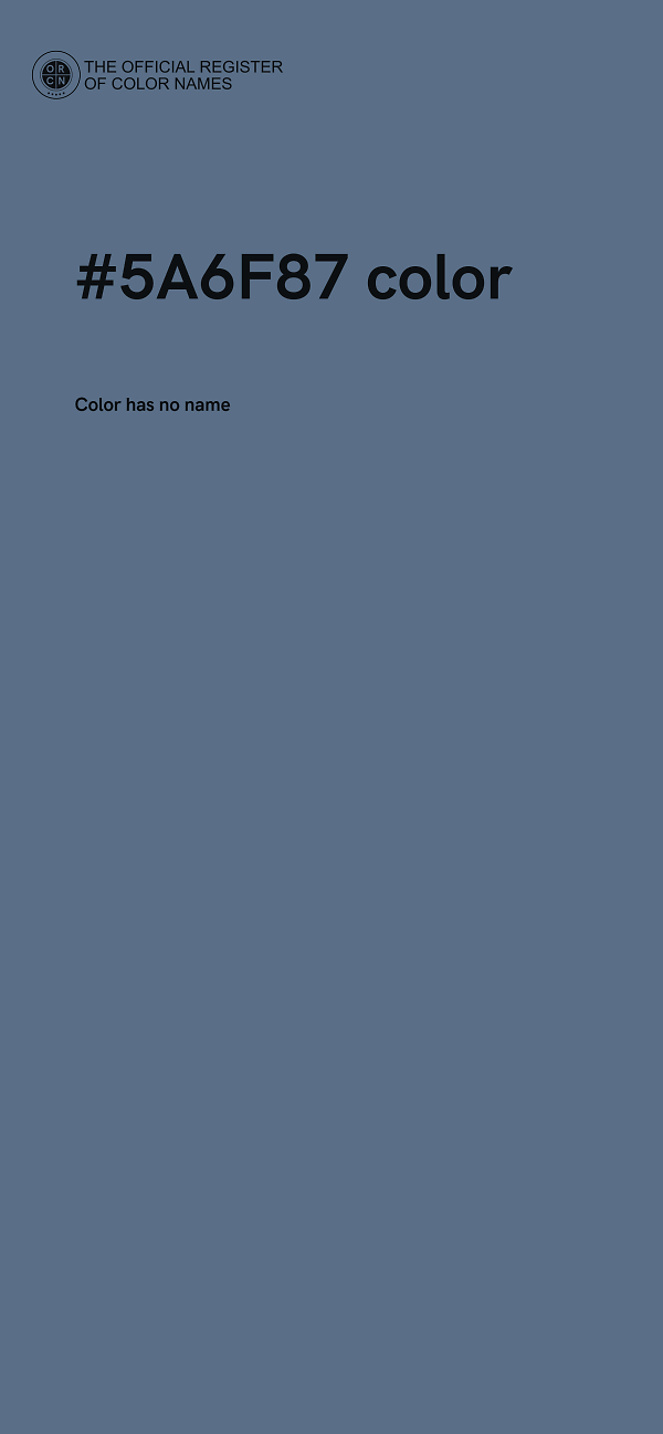 #5A6F87 color image