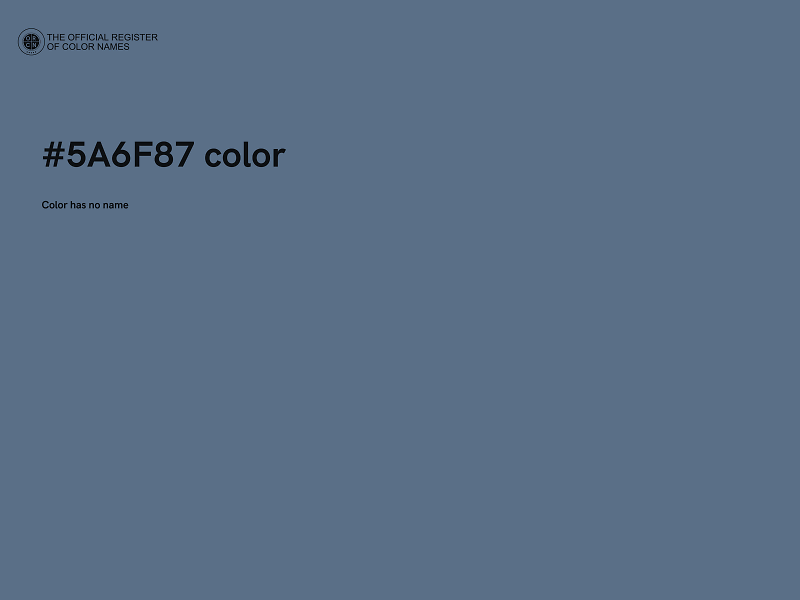 #5A6F87 color image