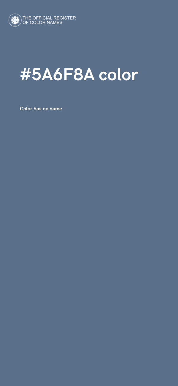 #5A6F8A color image