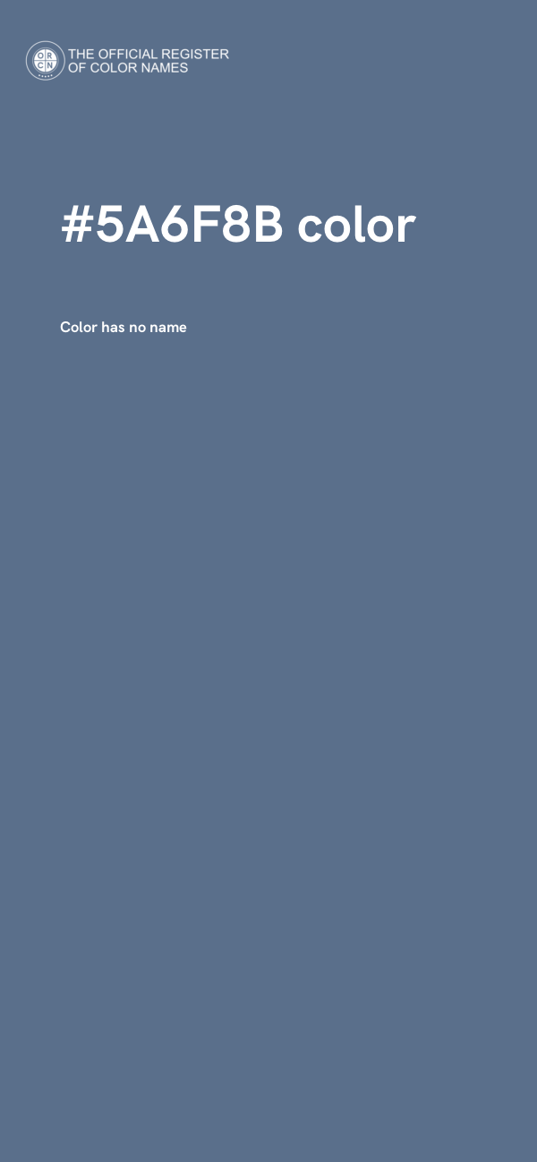 #5A6F8B color image