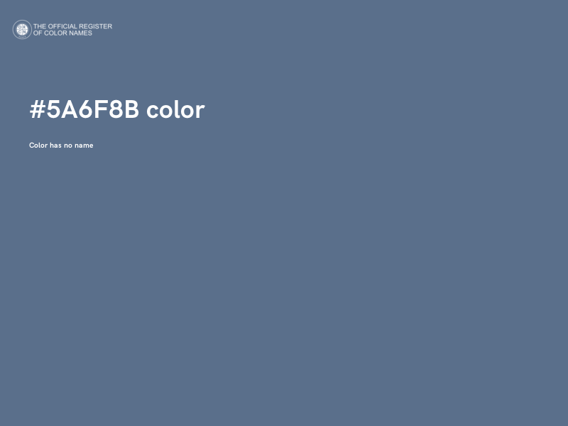 #5A6F8B color image