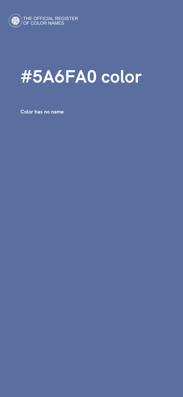 #5A6FA0 color image
