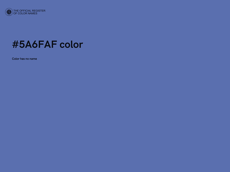 #5A6FAF color image