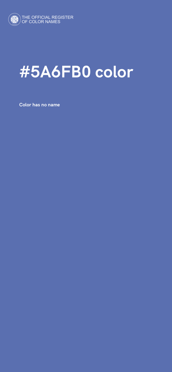 #5A6FB0 color image