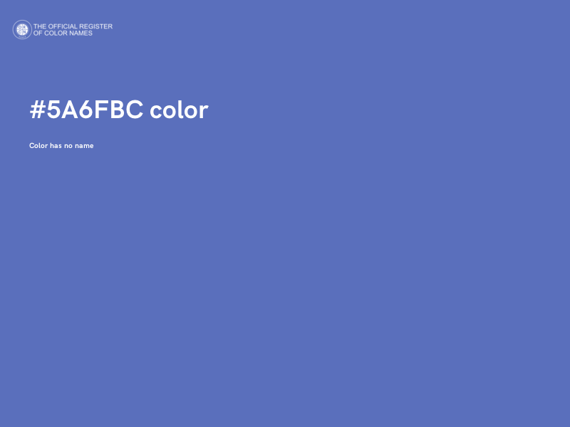 #5A6FBC color image