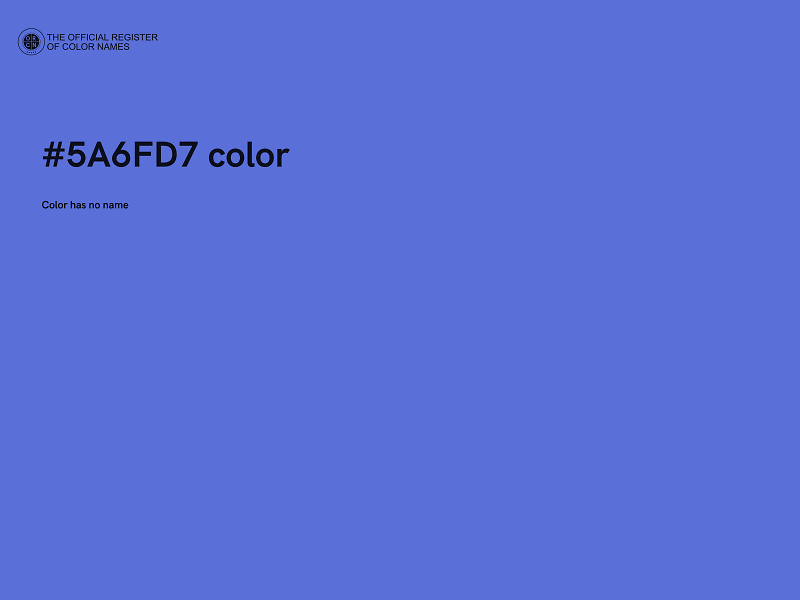 #5A6FD7 color image