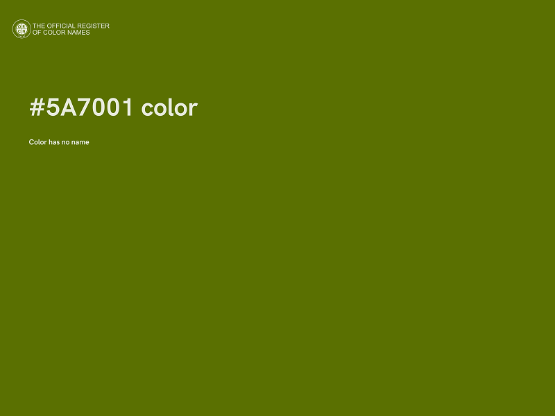 #5A7001 color image