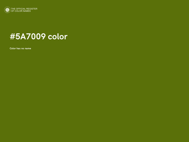 #5A7009 color image
