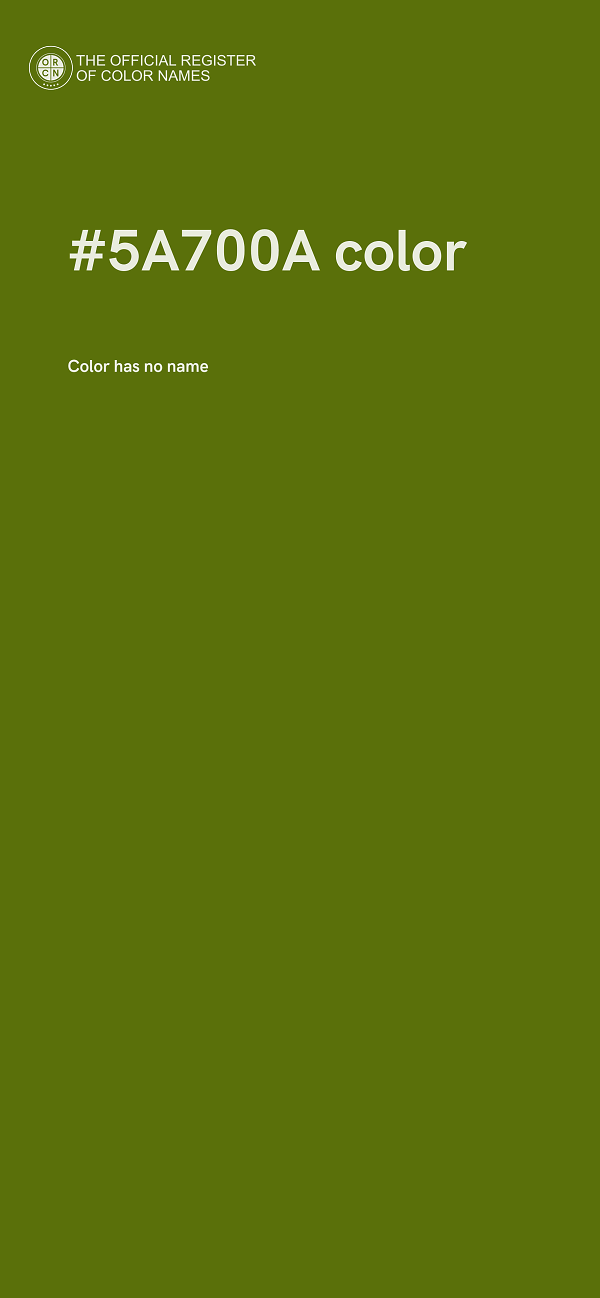 #5A700A color image