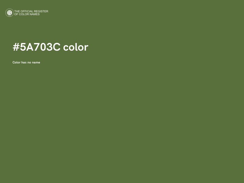 #5A703C color image