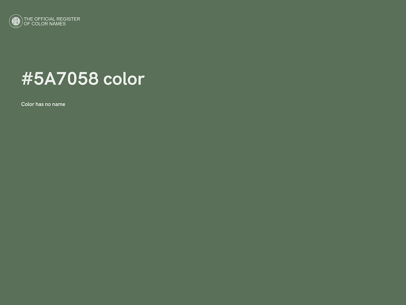 #5A7058 color image