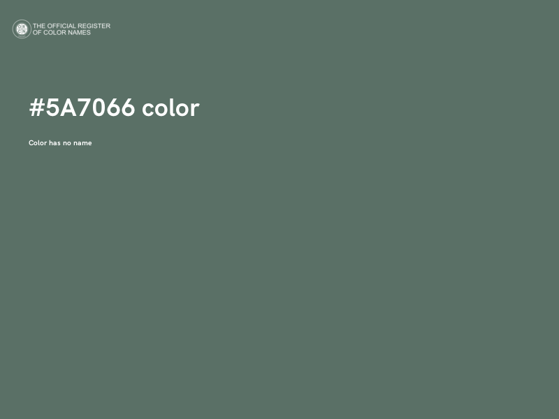 #5A7066 color image