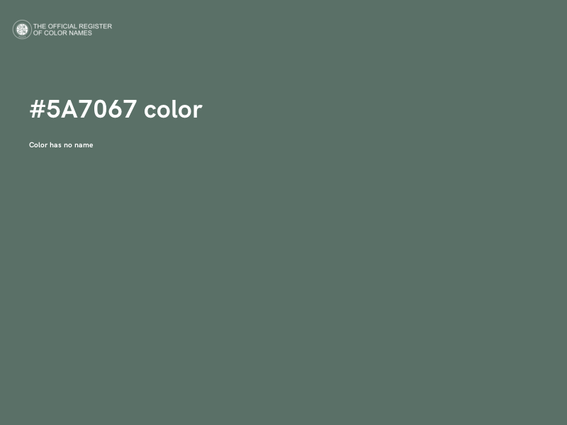 #5A7067 color image