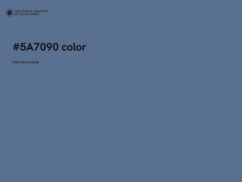 #5A7090 color image