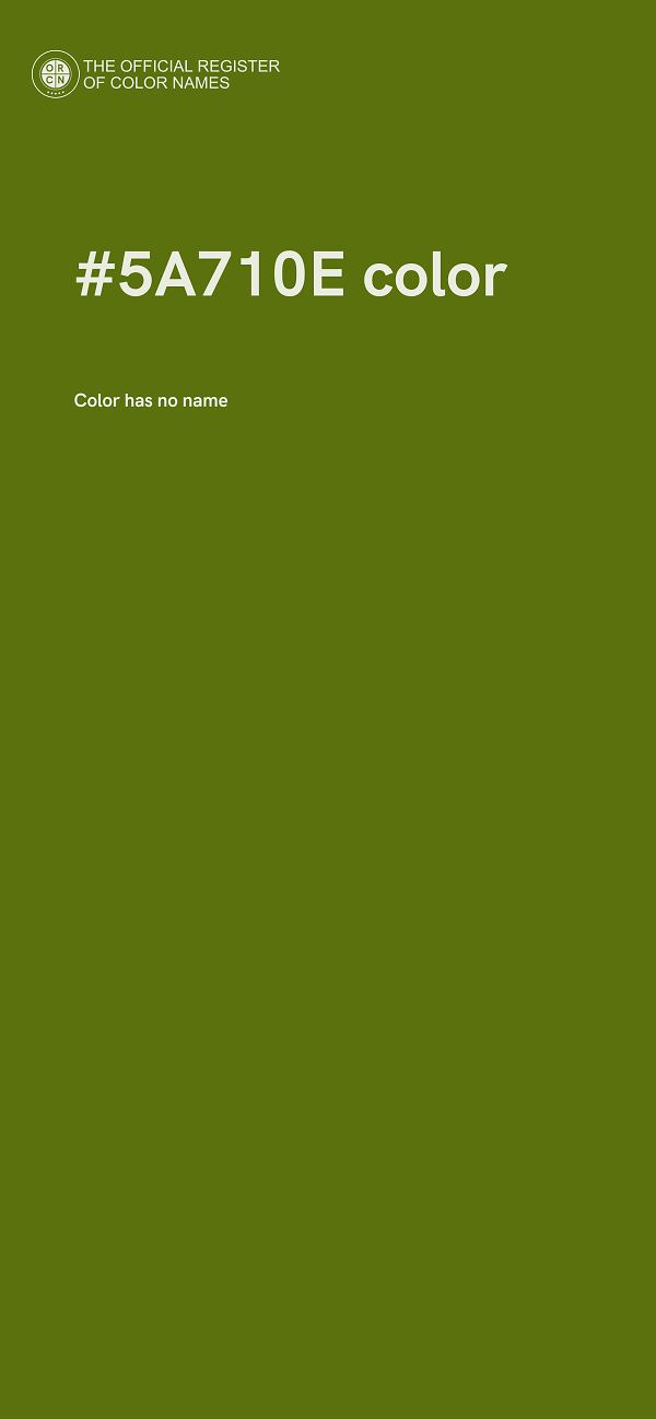 #5A710E color image