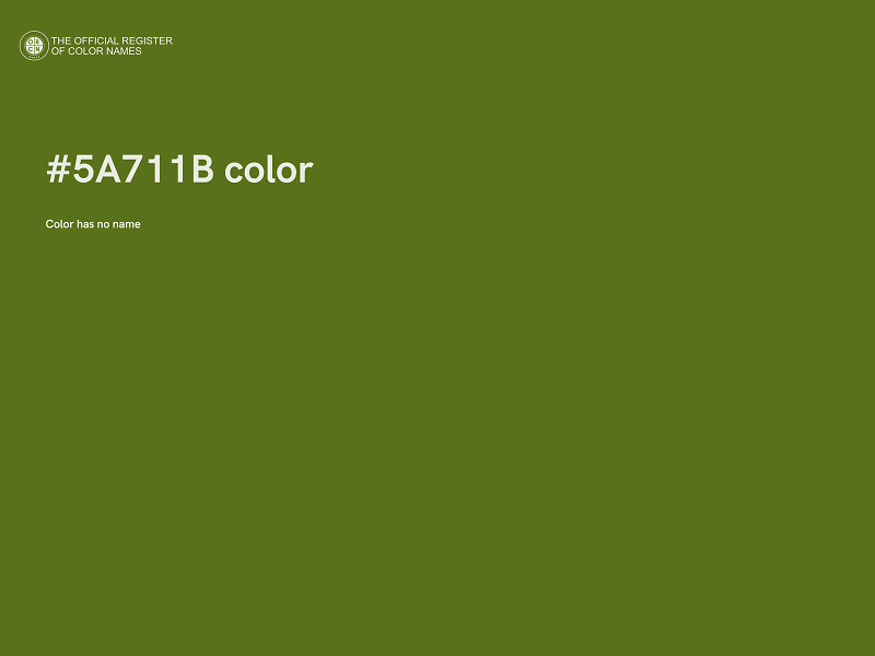 #5A711B color image