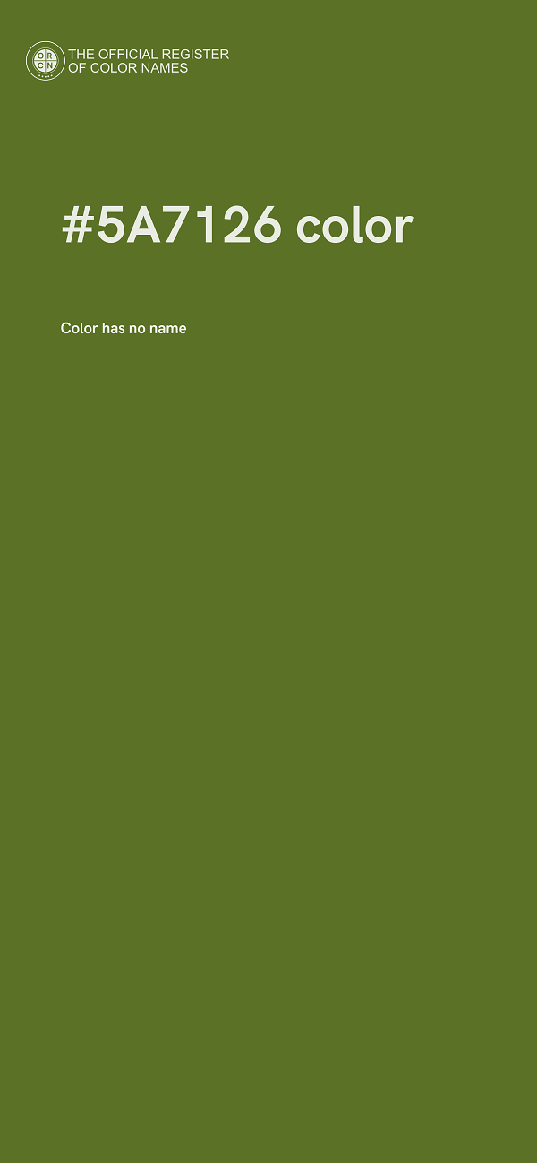 #5A7126 color image