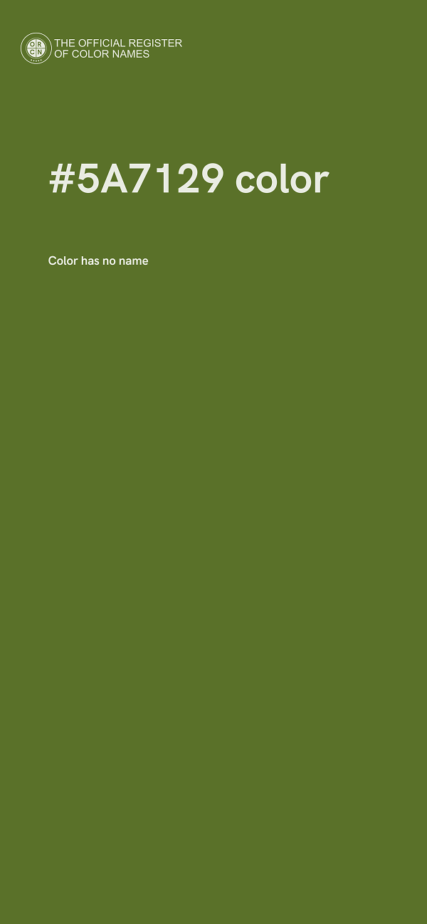 #5A7129 color image