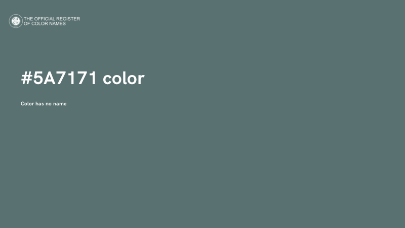 #5A7171 color image