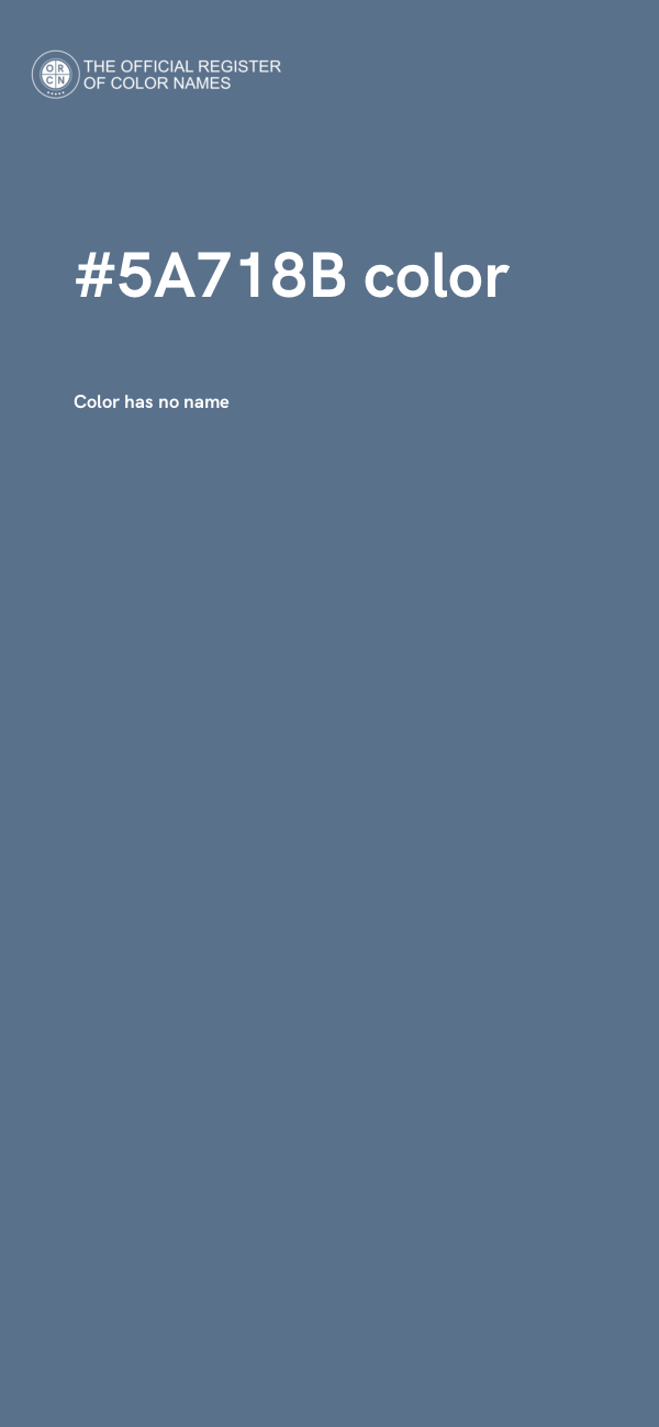 #5A718B color image