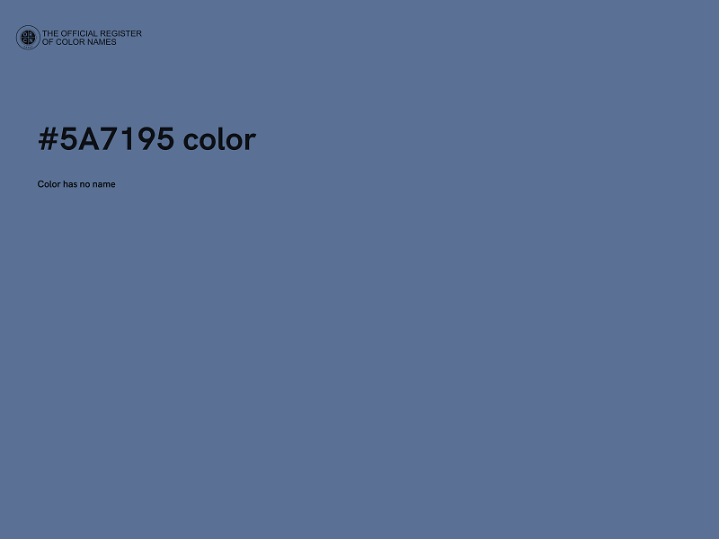 #5A7195 color image