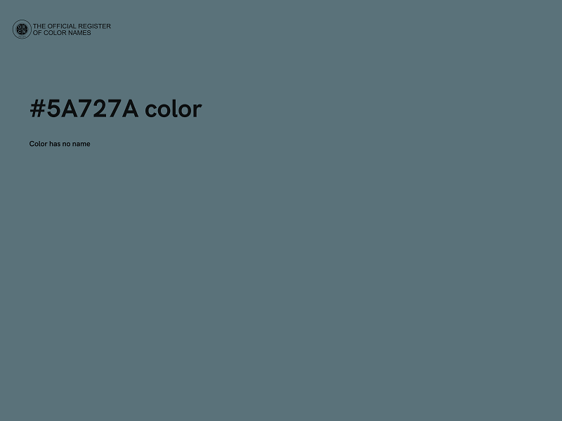 #5A727A color image