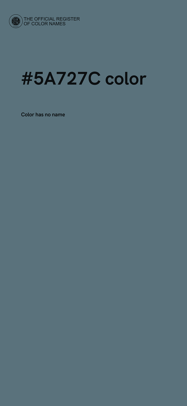 #5A727C color image