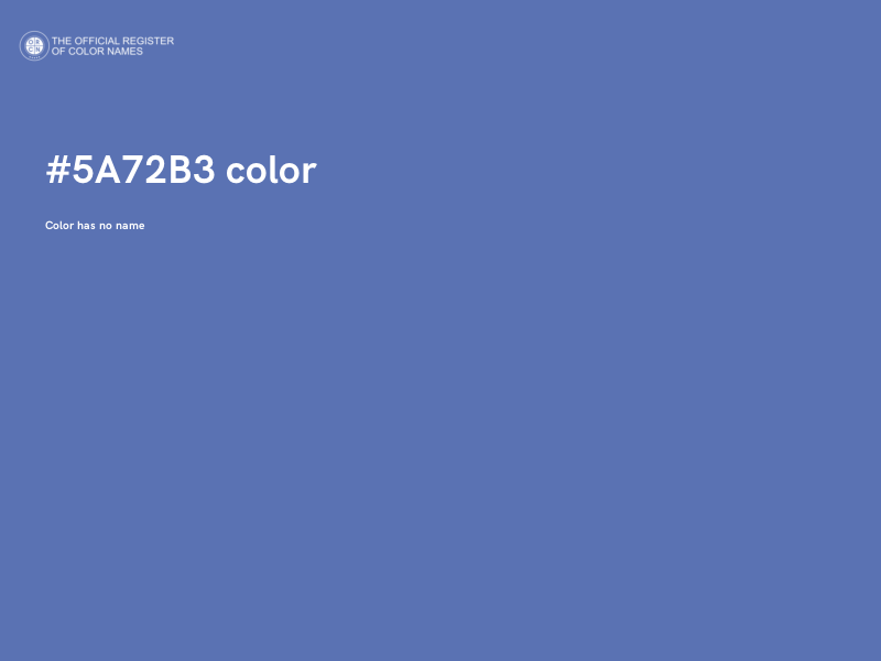#5A72B3 color image