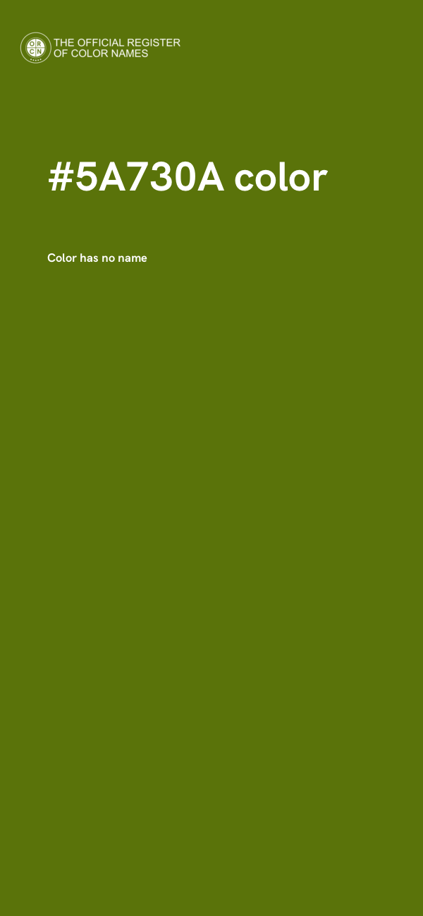 #5A730A color image