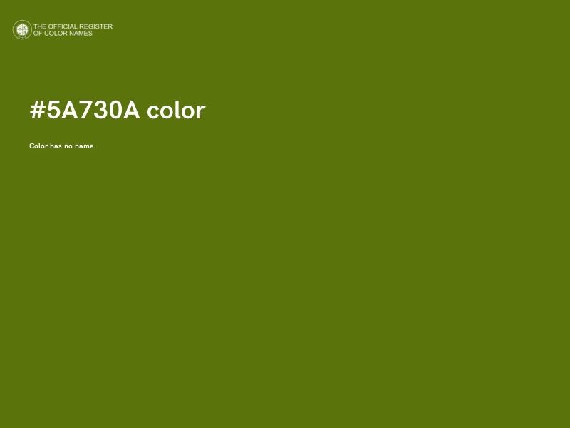 #5A730A color image