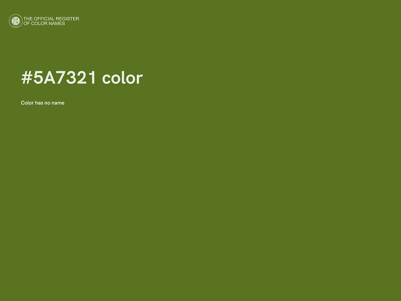 #5A7321 color image