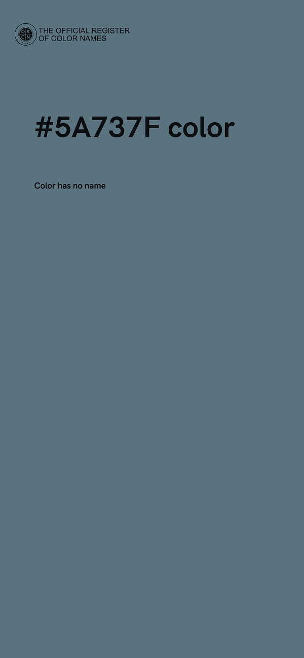 #5A737F color image