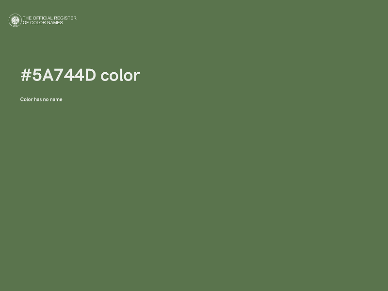 #5A744D color image