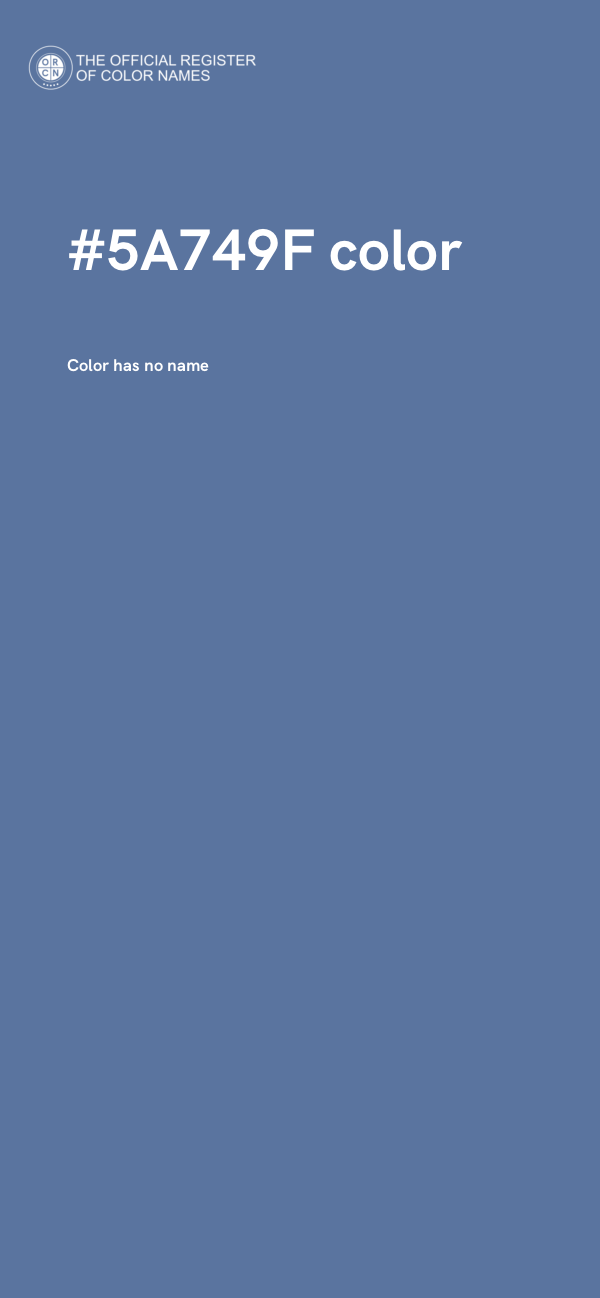 #5A749F color image