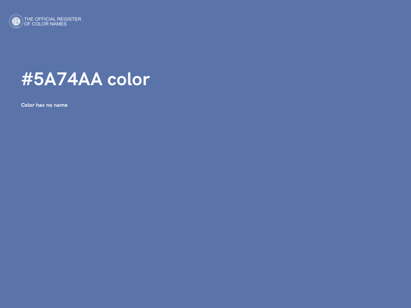 #5A74AA color image