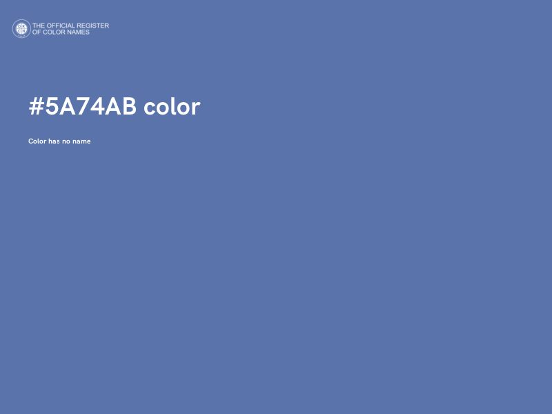 #5A74AB color image