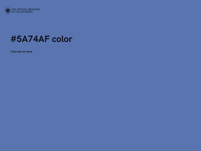 #5A74AF color image