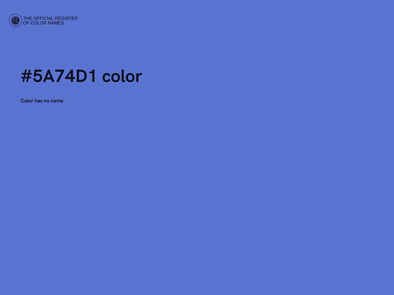 #5A74D1 color image