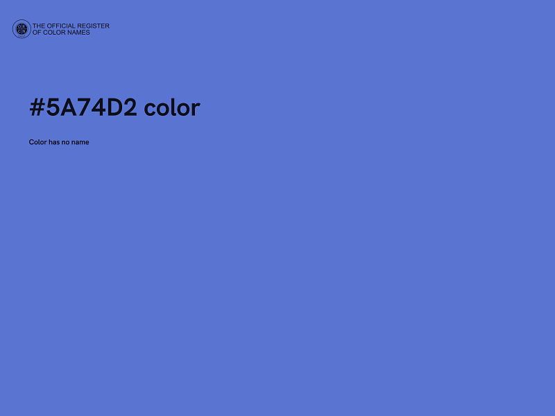 #5A74D2 color image