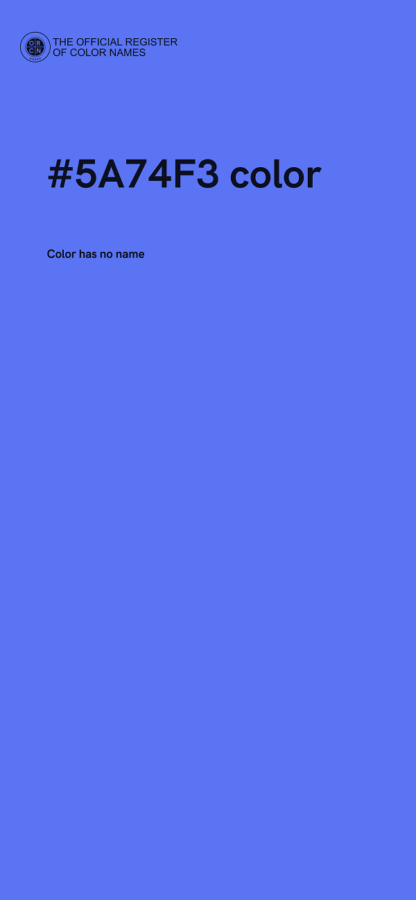 #5A74F3 color image